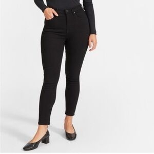 Everlane The Curvy High Rise Skinny Jeans Black‎ Womens 23
